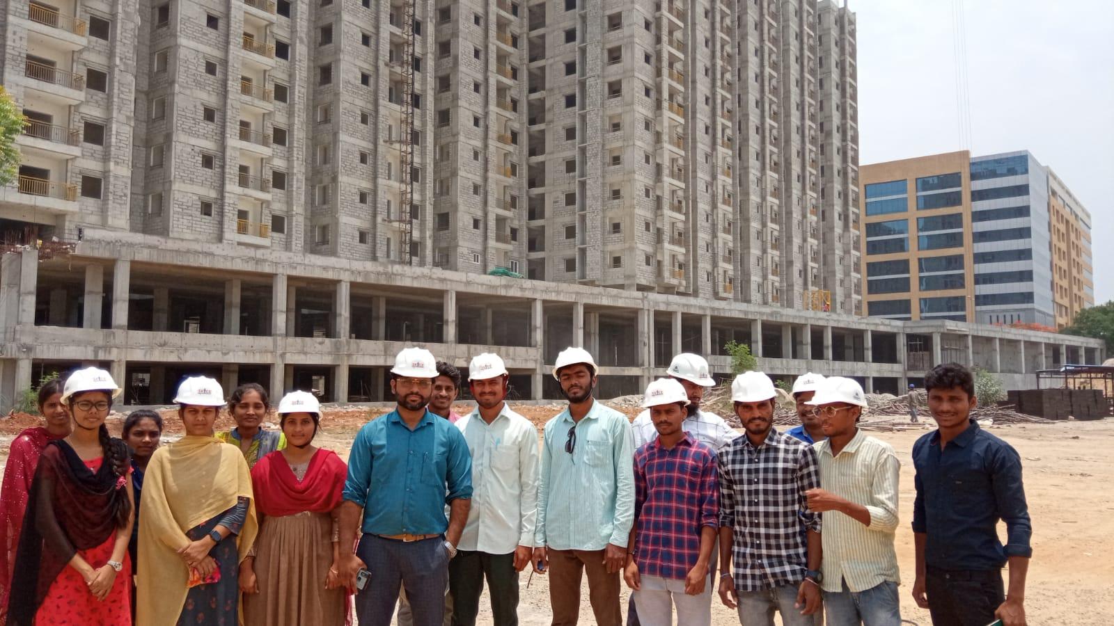 Best Training Institute for on-site training for civil engineers in Hyderabad